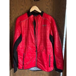 Swix Northern Fusion Caribou XXL Red Quilted Cross Country Ski Jacket Puffer